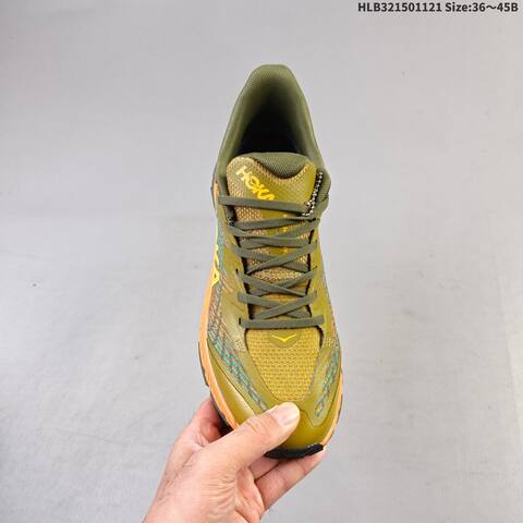 HOKA Mafate Speed 4 Olive Green Orange Blue Yellow EU 36-45 Trail Shoe Trail Running Sneakers - Unisex (BS-69456)