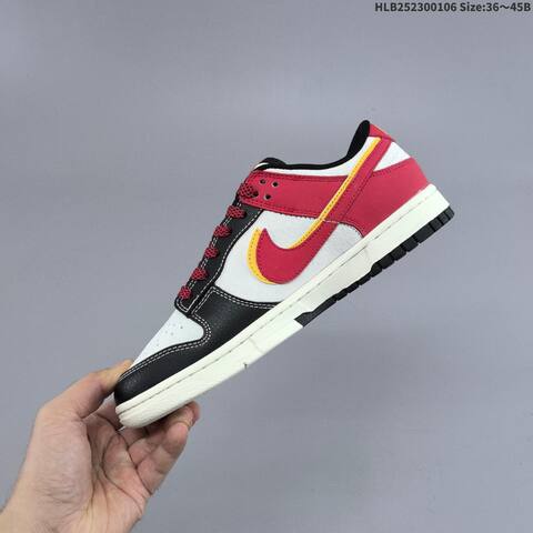 Nike SB Dunk Low Retro DIY Year Of The Horse Off White Black Red EU 36-45 Skate Shoe - Unisex (BS-62210)