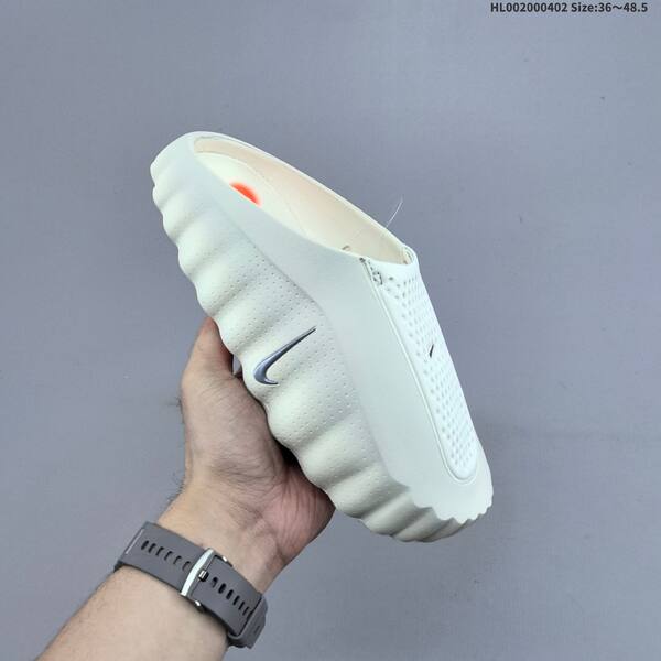 Nike Swoosh Lo light beige silver orange EU 36-48 5 slides