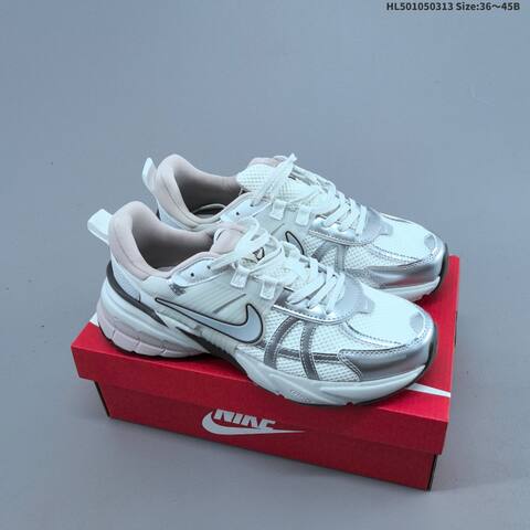 Nike V2K Run White Beige Grey EU 36-45 Running Shoe - Unisex (BS-61339)