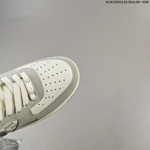 Nike Air Force 1 07 Low Light Grey Off White Dark Grey EU 36-45 Sneaker - Unisex (BS-63528)