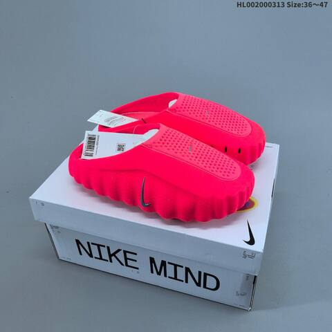 Nike Mind 001 Bright Pink Silver EU 36-47 Slides - Unisex (BS-61333)