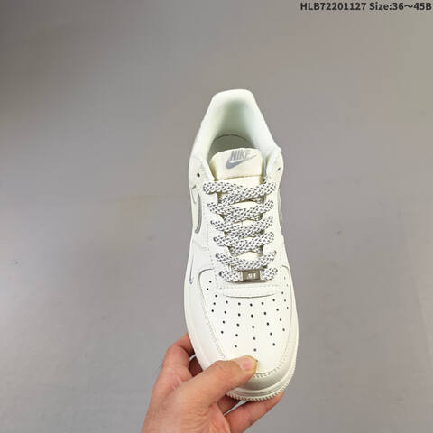 Nike Air Force 1 07 LV8 CS5288-056 Off White Light Grey EU 36-45 Sneaker - Unisex (BS-63021)