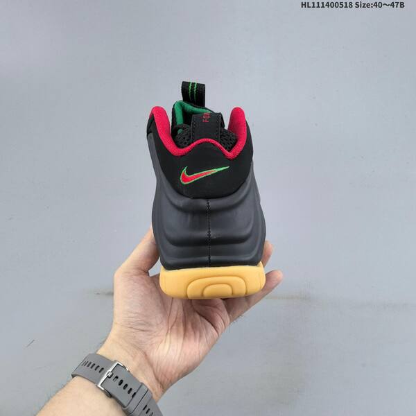 Nike Air Foamposite Pro black red green gum EU 40-47 basketball shoe