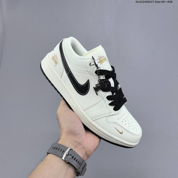 Jordan Air Jordan 1 Low White/Black/Gold EU 36-45 basketball