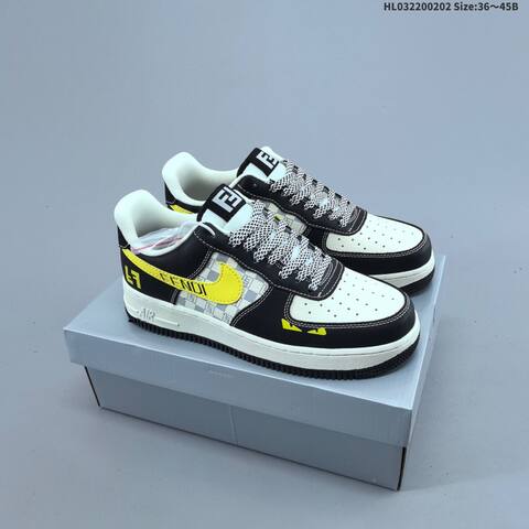 Nike Air Force 1 07 Low Off White Silver Red EU 36-45 Sneaker - Unisex (BS-61577)