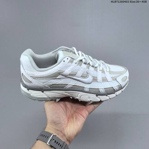 Nike P-6000 Black White Light Gray EU 36-45 Running Shoe - Unisex (BS-60962)