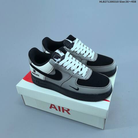 Nike Air Force 1 07 Low White Olive Green Dark Green EU 36-45 Sneaker - Unisex (BS-61386)