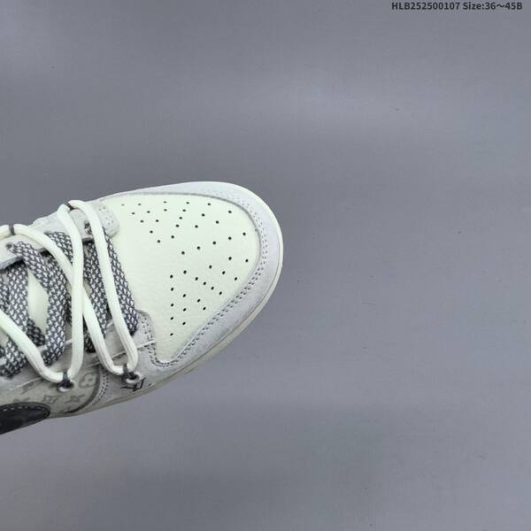 Nike SB Dunk Low Louis Vuitton Custom off white light gray dark gray EU 36-45 skate shoe