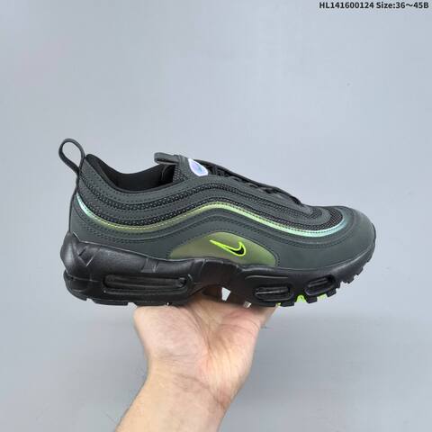Nike Air Max 95 97 Oregon Ducks Black Neon Green Grey EU 36 45 Sneaker EU 36-45 - Unisex (BS-61793)