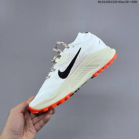 Nike ACG Zegama Trail 2 HV8113-005 Black White Grey Orange EU 36-45 Trail Shoe - Unisex (BS-62332)