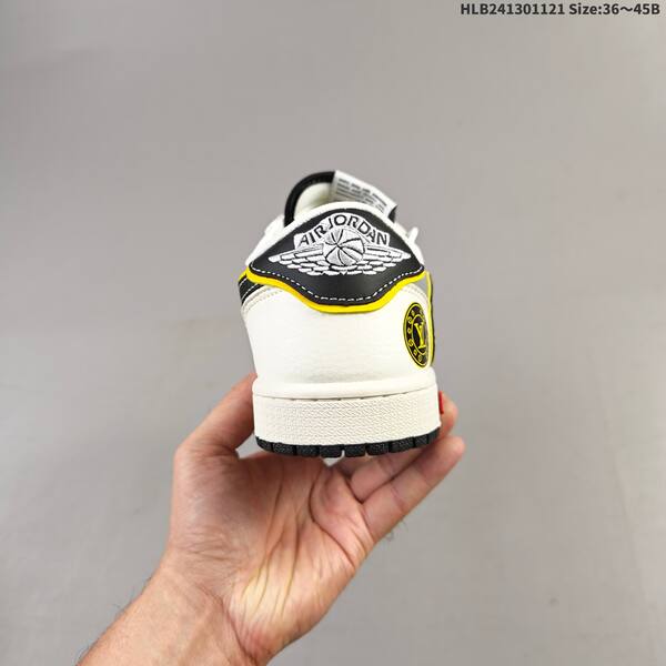 Nike Air Jordan 1 Low grey/white/black/yellow EU 36-45 basketball