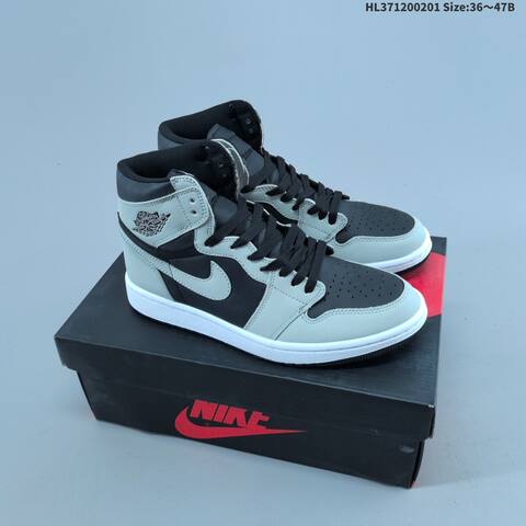 Nike Air Jordan 1 Retro High OG Black White AIR JORDAN 555088-063 Lifestyle (BS-66737)