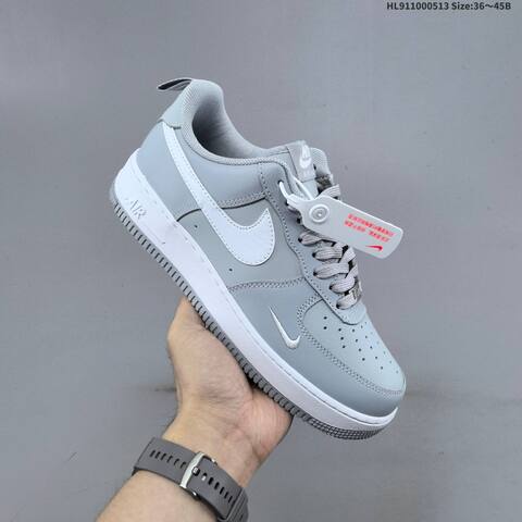 Nike Air Force 1 07 Low White Brown Light Gray EU 36-45 Sneaker - Unisex (BS-60339)