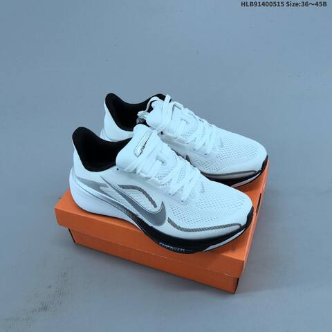 Nike Pegasus 42 Zoom White Black Silver Blue EU 36-45 Running Shoe - Unisex (BS-60328)
