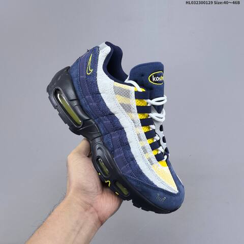 Nike Air Max 95 Navy White Yellow Black Grey EU 40-46 Sneaker - Men's (BS-61667)