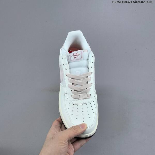 Nike Air Force 1 07 white light pink light blue dark brown EU 36-45 sneaker