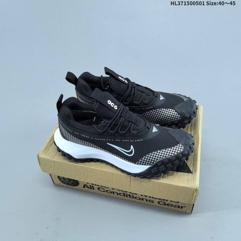 Nike ACG Mountain Fly Low GTX SE Grey Black Maroon Olive Green Black Orange EU 40-45 Trail Shoe - Men's (BS-60562)
