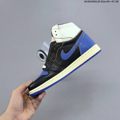 Union LA x Fragment Design x Air Jordan 1 Retro High OG Sport Royal A Lifestyle (BS-66758)