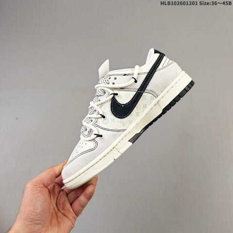 Nike SB Dunk Low Retro DIY Off White Grey Black EU 36-45 Skate Shoe - Unisex (BS-62916)