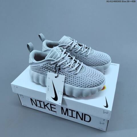 Nike Mind 002 Light Grey Silver EU 36-45 Running Shoe - Unisex (BS-61474)