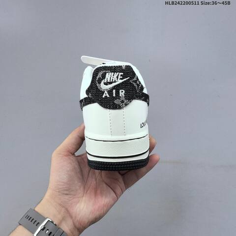Nike Air Force 1 07 LV8 NH0601-602 Off White Black Grey EU 36-45 Sneaker - Unisex (BS-60414)