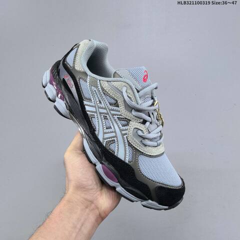 ASICS GEL-NYC Light Blue Black Grey Purple EU 36-47 Running Shoe Running Sneakers - Unisex (BS-68990)
