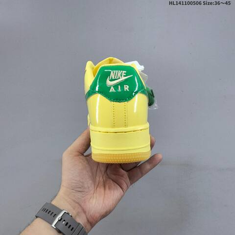 Nike Air Force 1 07 Low Yellow Green Gum EU 36-45 Sneaker - Unisex (BS-60490)