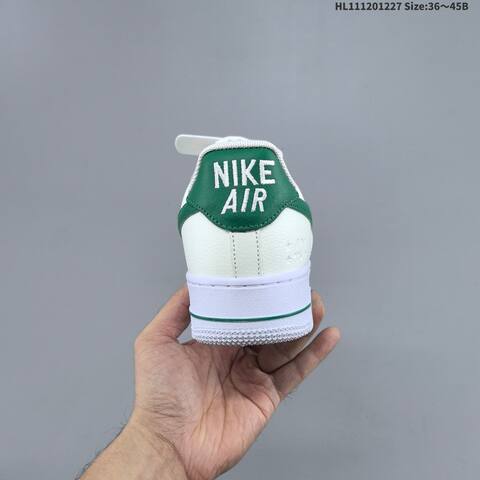 Nike Air Force 1 07 Sail White Dark Green Gold EU 36-45 Sneaker - Unisex (BS-62402)