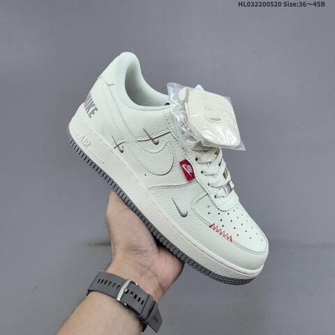 Nike Air Force 1 Low Off White Grey Red EU 36-45 Sneaker - Unisex (BS-60250)