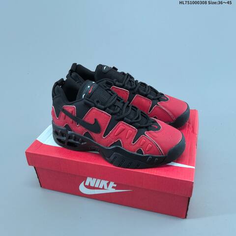 Nike Air More Uptempo Low White Black Red EU 36-45 Basketball Shoe - Unisex (BS-61420)
