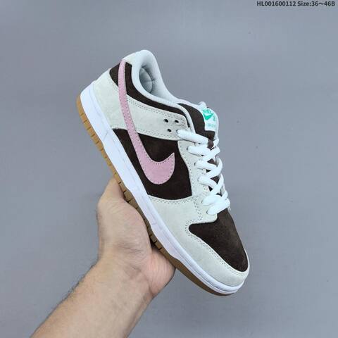 Nike SB Dunk Low Pro Brown Grey Pink White Gum EU 36-46 Skate Shoe - Unisex (BS-62042)
