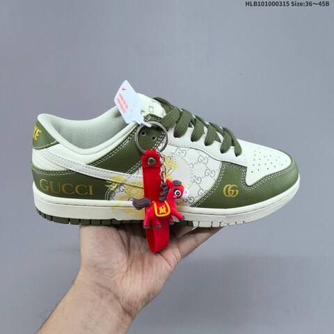 Nike Dunk SB Low Off White Grey Navy Red EU 36-45 Skate Shoe - Unisex (BS-61290)