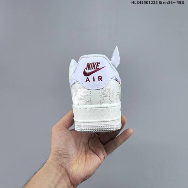 Nike Air Force 1 07 LV8 IQ1119 011 off white white dark red EU 36 45 sneaker EU 36-45