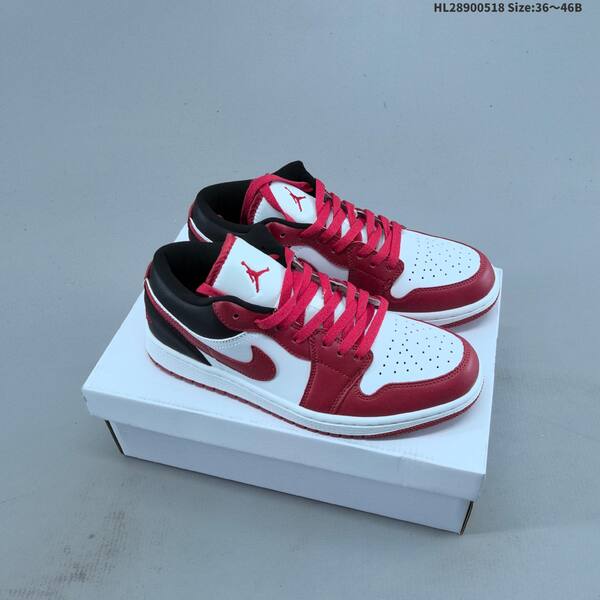 Nike Air Jordan 1 Low white/black/blue 36~46B casual