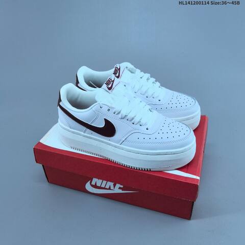Nike Court Vision Alta LTR Light Pink White Black White EU 36 42 Skate Shoe EU 36-42 - Unisex (BS-61998)