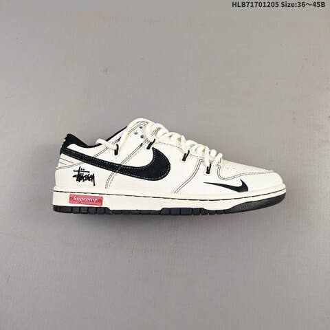 Nike Dunk SB Low Stussy Off White Black EU 36-45 Skate Shoe - Unisex (BS-62817)