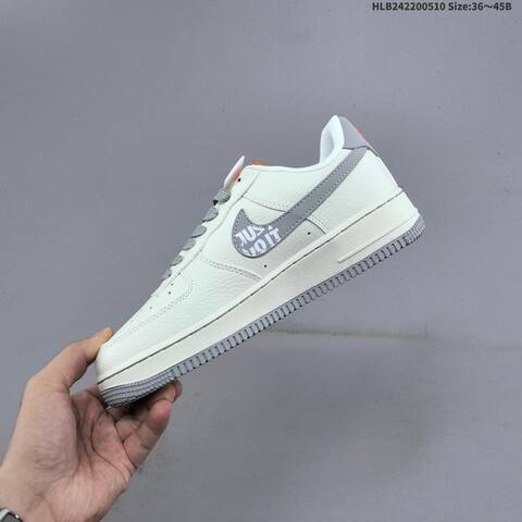 Nike Air Force 1 07 LV8 NH0601-605 Light Beige Grey Orange Red EU 36-45 Sneaker - Unisex (BS-60425)