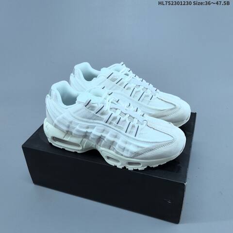 Nike Air Max 95 Black White Off White Grey EU 36-47 5 Sneaker - Unisex (BS-62330)