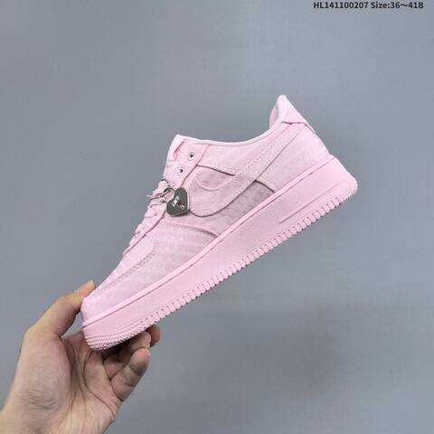 Nike Air Force 1 Low Light Pink White Silver EU 36 45 Sneaker EU 36-45 - Unisex (BS-61504)