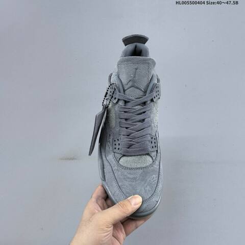 KAWS x Air Jordan 4 Kaws Cool Grey AIR JORDAN 4 Aj4 Lifestyle (BS-66325)