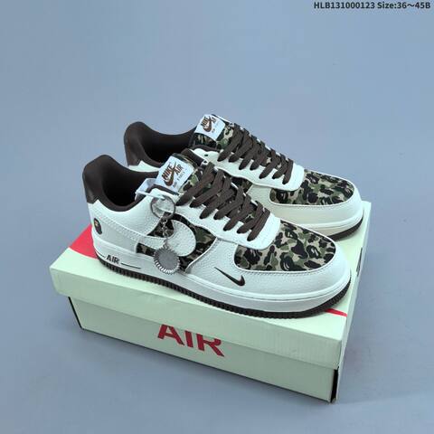 Nike Air Force 1 07 LV8 White Green Brown EU 36-45 Sneaker - Unisex (BS-61800)