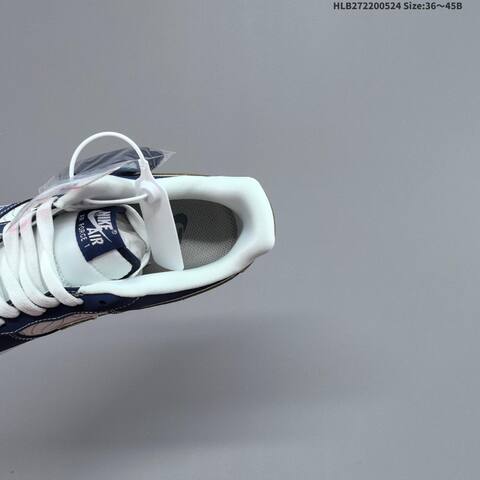 Nike Air Force 1 07 LV8 LD1999-030 Navy Blue White Olive Brown EU 36-45 Sneaker - Unisex (BS-60161)