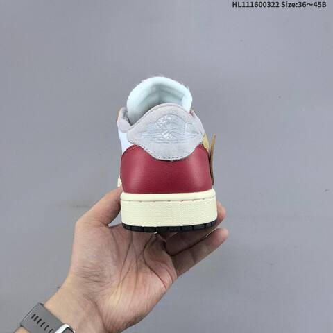 AIR JORDAN Travis Scott x Air Jordan 1 Reverse Mocha AJ1 1 TS Lifestyle (BS-66473)