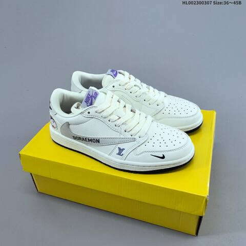 Louis Vuitton x Travis Scott x Air Jordan 1 Low Louis VuittonLV x AIR JORDAN AJ1 Lifestyle (BS-66606)