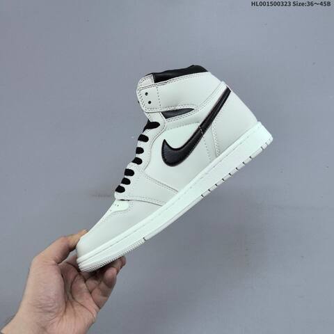 Nike x Air Jordan 1 Retro High OG Light Bone AIR JORDAN 1 Aj1 Lifestyle (BS-66459)