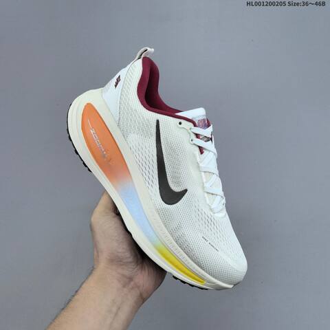 Nike Vomero 18 CNY Sail Black Burgundy Orange Yellow EU 36-46 Running Shoe - Unisex (BS-61521)