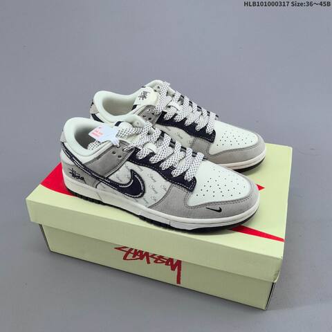 Nike Dunk SB Low Off White Dark Grey Red EU 36-45 Skate Shoe - Unisex (BS-61286)