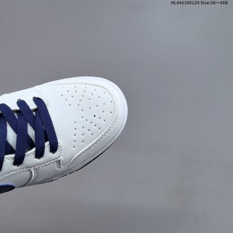 Nike Dunk Low White Navy Blue EU 36-45 Skate Shoe - Unisex (BS-61675)