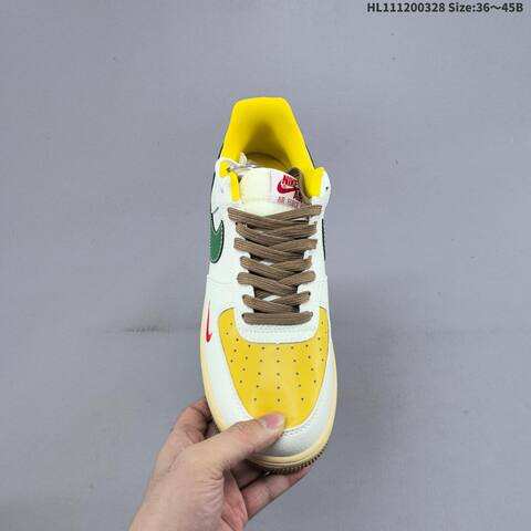 Nike Air Force 1 07 Off White Yellow Green Red Blue EU 36 45 Sneaker EU 36-45 - Unisex (BS-61076)